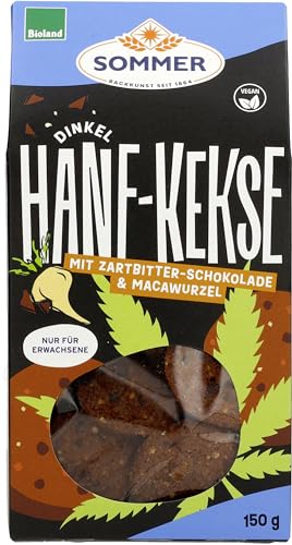 SOMMER CABLE Dinkelkekse Hanf-Schoko mit Macawurzel