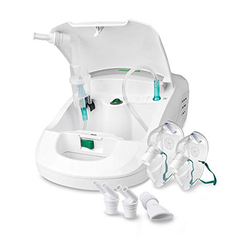 medisana IN 550 Inhalator, Kompressor Vernebler mit Mundstück und Maske für Erwachsene und Kinder