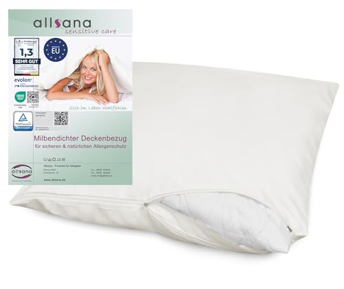 allsana Allergiker Kissenbezug 80x80 cm Allergie Bettwäsche