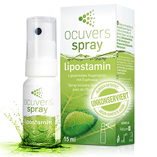 Ocuvers spray lipostamin 15 ml - liposomales Augenspray mit Euphrasia zur schnellen Hilfe bei brennenden und geröteten Augen