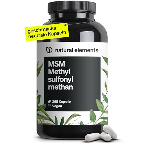 MSM Kapseln - 365 geschmacksneutrale Kapseln