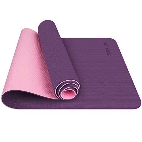 TOPLUS Yogamatte gepolstert & rutschfest für Fitness