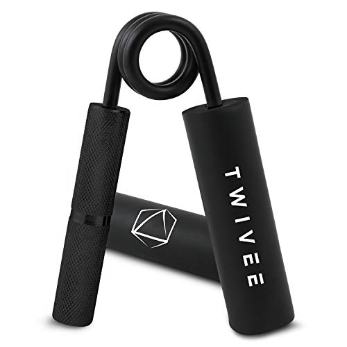 TWIVEE - Fingerhantel für maximale Griffkraft - Unterarmtrainer mit Griffpolster und Tasche