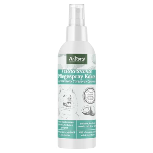 AniForte Fellharmonie Pflegespray Kokos 200 ml – Sanfte Fellpflege für Hunde & Katzen