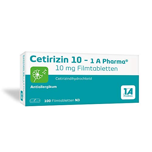 Cetirizin 10-1 A Pharma, 10 mg Filmtabletten mit Cetirizin