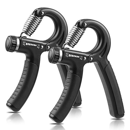 NIYIKOW 2er Set Handtrainer Unterarmtrainer, Einstellbarer Widerstand 10-60kg
