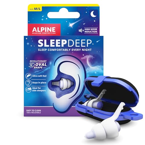 Alpine SleepDeep - Ohrstöpsel zum Schlafen und für Konzentration