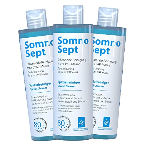 SomnoSept - 3 x 400 ml Flasche - Spezialreiniger - CPAP-Masken Pflege