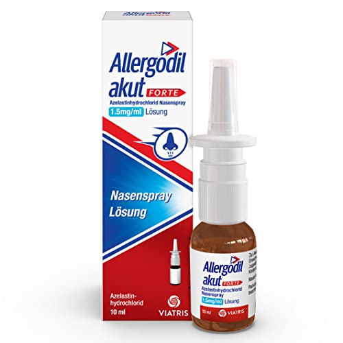 Allergodil akut FORTE Nasenspray: Azelastin Spray gegen Heuschnupfen & nicht-saisonale allergische Rhinitis